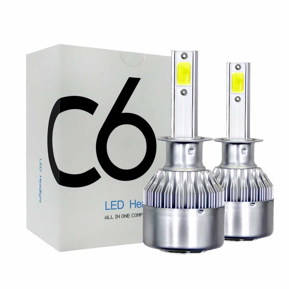 Set becuri LED auto C6, 36W, 3800Lm, 6000k - HB3 - 9005