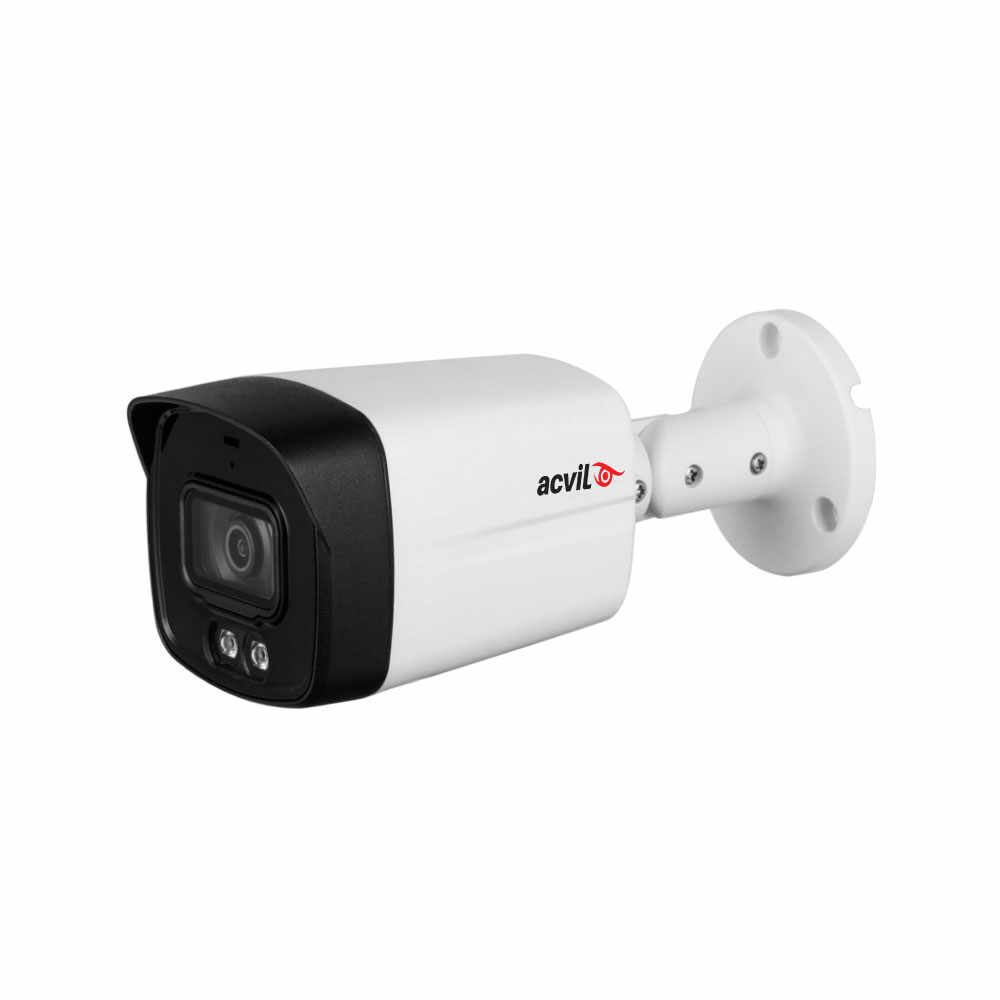 Camera supraveghere exterior Acvil Pro Full Color ACV-FC40-5MP, 5 MP, lumina alba 40 m, 3.6 mm, microfon