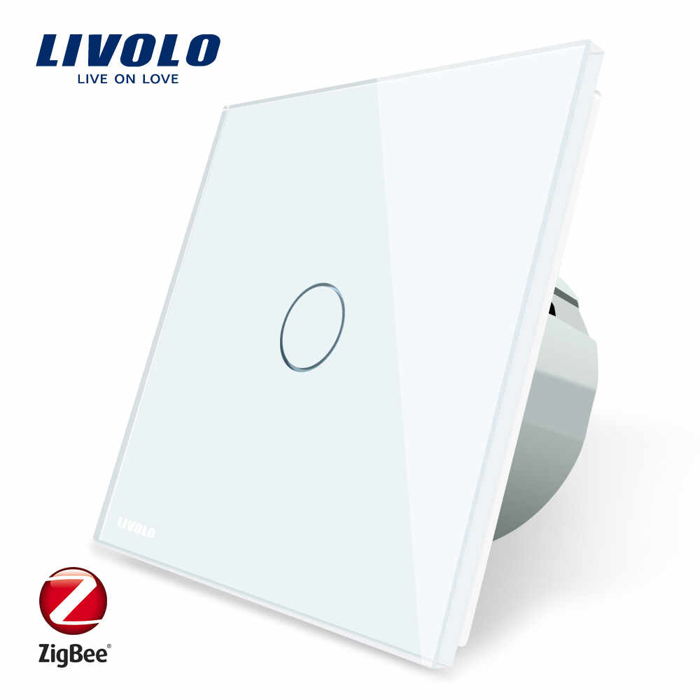 Intrerupator simplu cu touch Livolo din sticla – protocol ZigBee, Control de pe telefonul mobil