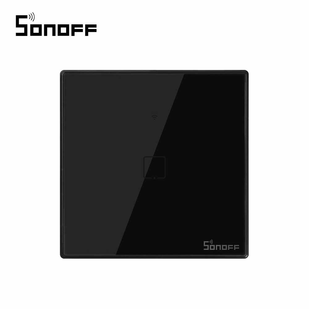 Intrerupator simplu cu touch Sonoff T3EU1C, Wi-Fi + RF, Control de pe telefonul mobil