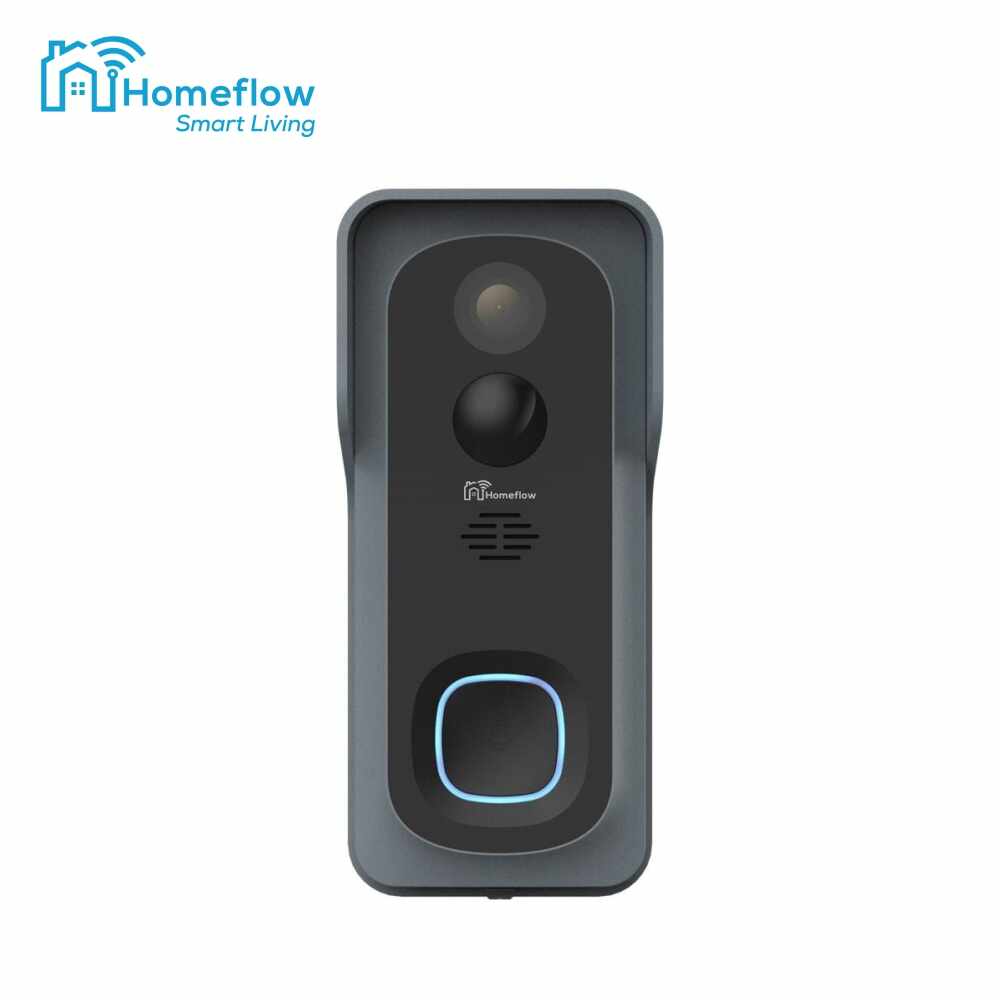 Sonerie inteligenta wireless cu monitorizare video Homeflow D-3001, Comunicare bidirectionala, Detectie miscare, Notificari, Modul sonerie interior inclus