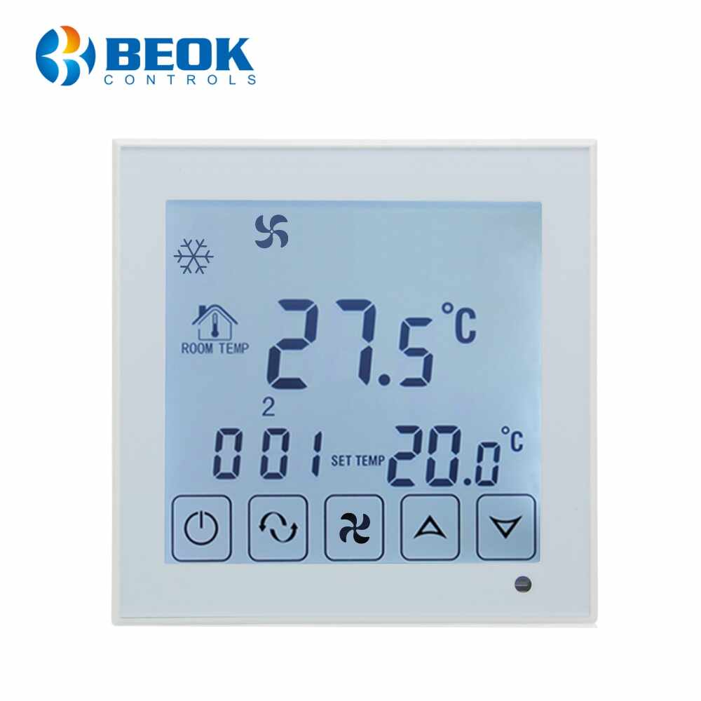 Termostat cu fir pentru aer conditionat BeOk TDS23-AC2, Compatibil cu sisteme HVAC