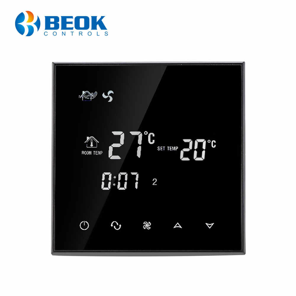 Termostat cu fir pentru aer conditionat BeOk TGT70-AC2, Compatibil cu sisteme HVAC