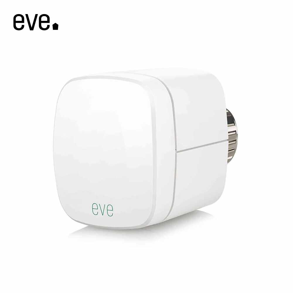 Valva inteligenta pentru calorifer Eve Thermo cu LED, Control tactil, Control vocal, Compatibil cu Apple HomeKit