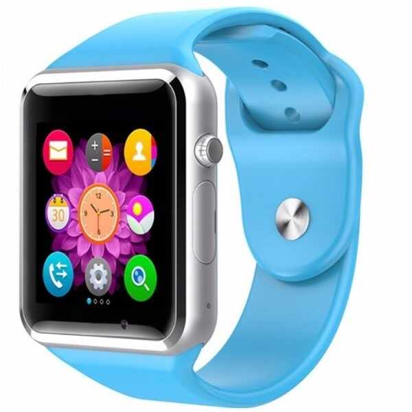 Ceas Smartwatch Techstar® A1, Bluetooth, Compatibil SIM si MicroSD, Albastru