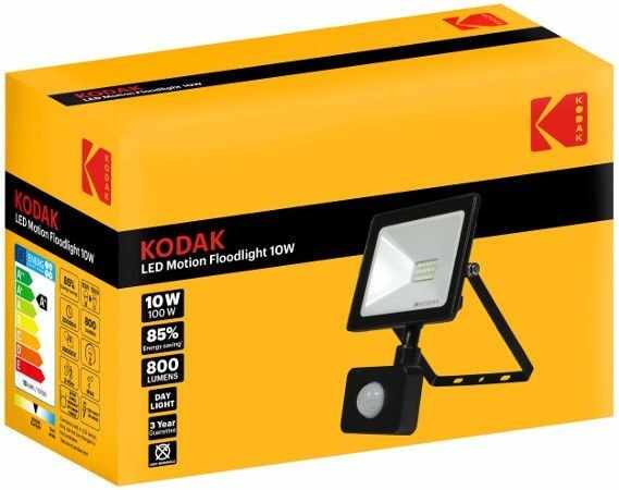 Proiector LED cu Senzor de miscare Floodlight Kodak, 10W (100W)