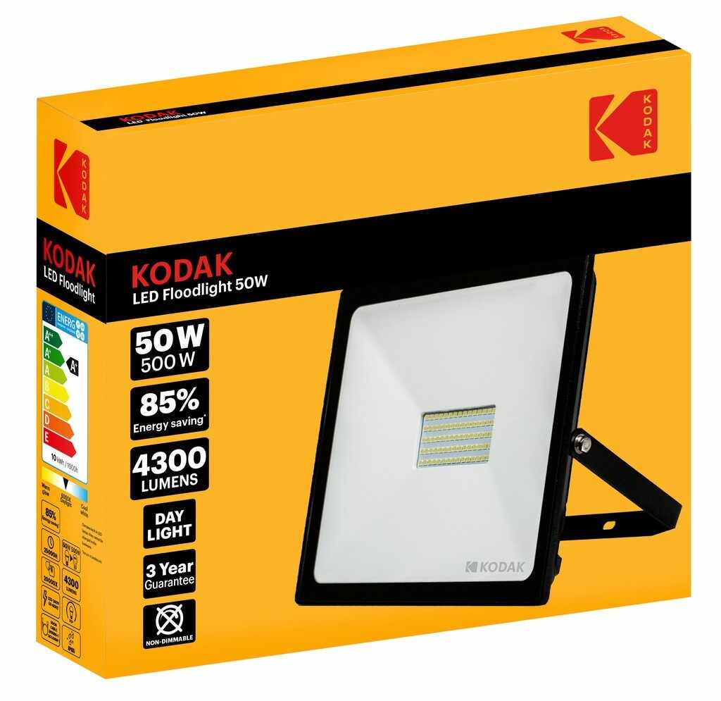 Proiector LED cu Senzor de miscare Floodlight Kodak, 20W (200W)