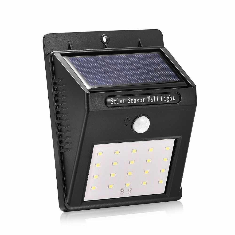 Set 3 x lampa cu LED – incarcare solara si senzor de miscare