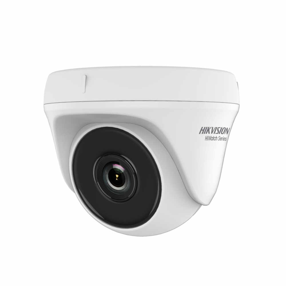 Camera supraveghere Dome Hikvision HiWatch HWT-T110-P-28, 1 MP, IR 20 m, 2.8 mm