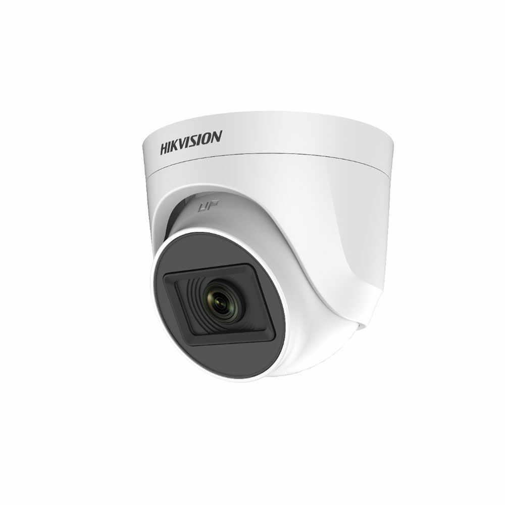 Camera supraveghere Dome HikVision TurboHD 4.0 DS-2CE76H0T-ITPF C, 5 MP, IR 20 m, 2.4 mm