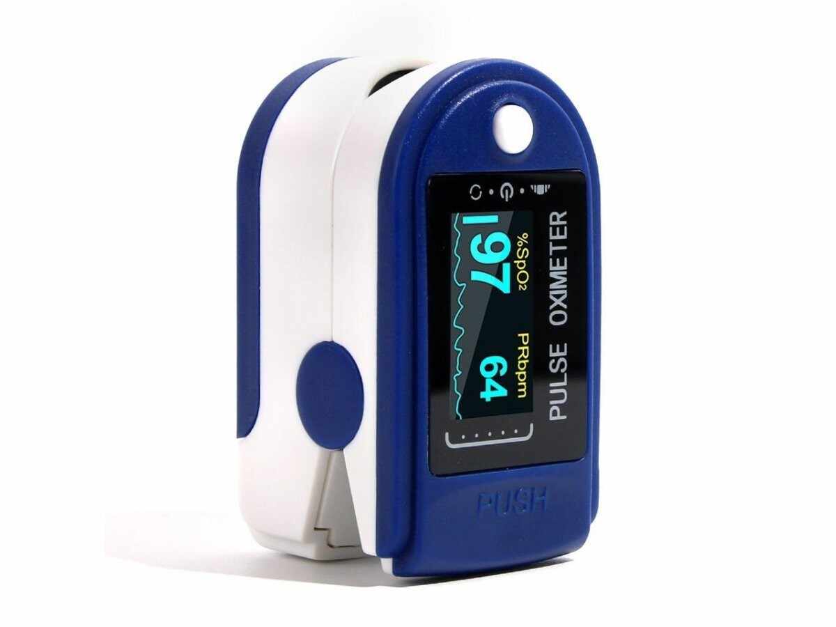 Pulsoximetru cu display, pentru masurare puls si oxigenul din sange, baterii incluse +cadou