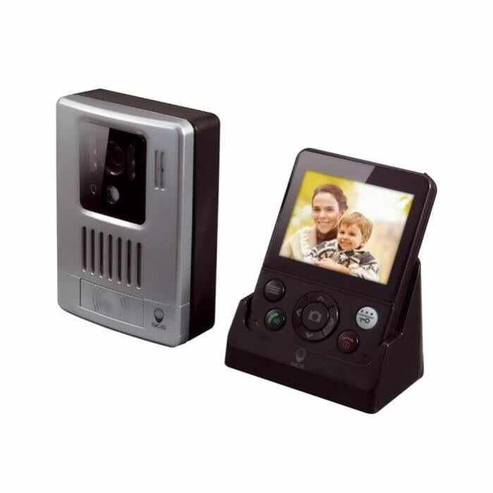 Interfon video wireless SCS Sentinel WDP-200, Ecran 3.5 inch, Detectie miscare, Captura foto, Distanta transmisie 200 m