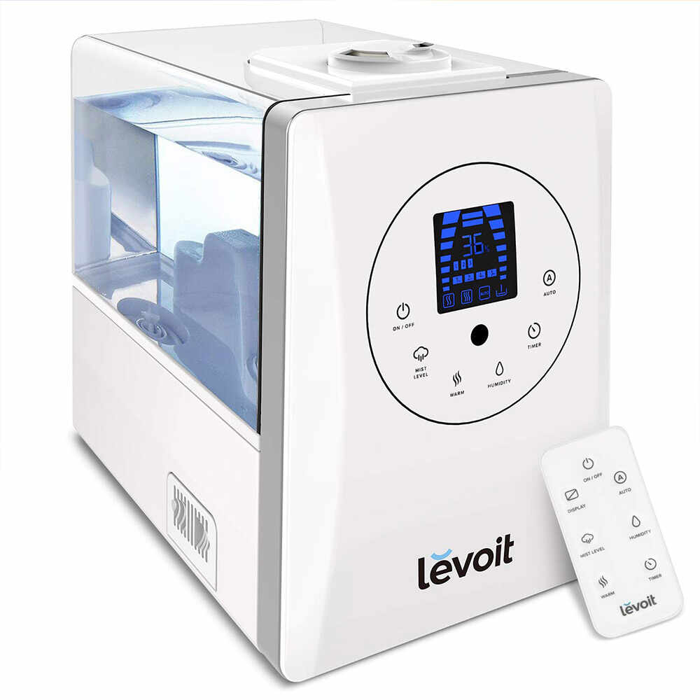 Umidificator Levoit LV600HH-RWH, Capacitate 6 L, Nivel zgomot 36 dB, Aromaterapie, Umidificare personalizata