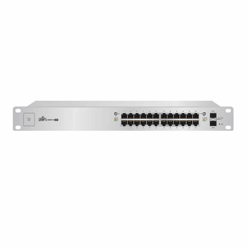Switch cu 24 de porturi Ubiquiti UniFi US-24-250W, 52 Gbps, 2 porturi SFP, 10/100/1000 Mbps, cu management