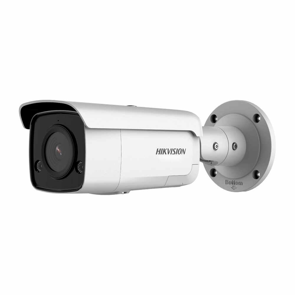 Camera supraveghere exterior IP Hikvision AcuSense DS-2CD2T46G2-ISU/SL, 4 MP, IR 60 m, 2.8 mm, microfon