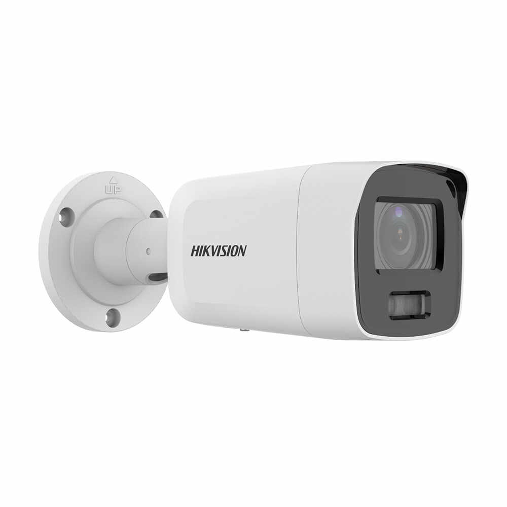 Camera supraveghere exterior IP Hikvision ColorVu DS-2CD2087G2-L(U), 8 MP, 2.8 mm, lumina alba 40 m, microfon, slot card