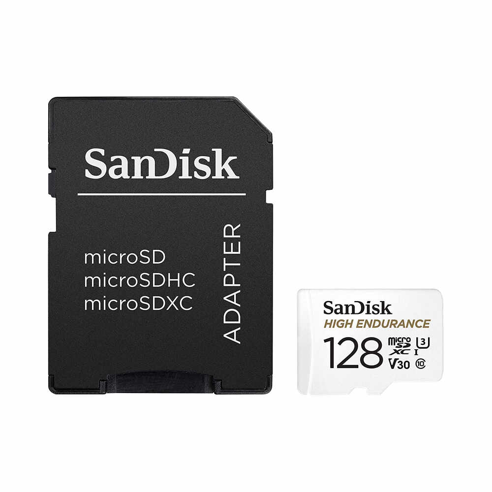 Card de memorie MicroSDXC Sandisk High Endurance SDSQQNR-128G-GN6IA, Class 10, 128 GB + adaptor SD