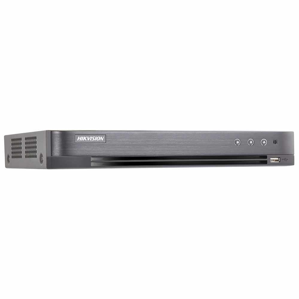 DVR HDTVI Turbo HD 3.0 Hikvision DS-7216HQHI-K2/16A, 16 canale, 4 MP, audio prin coaxial