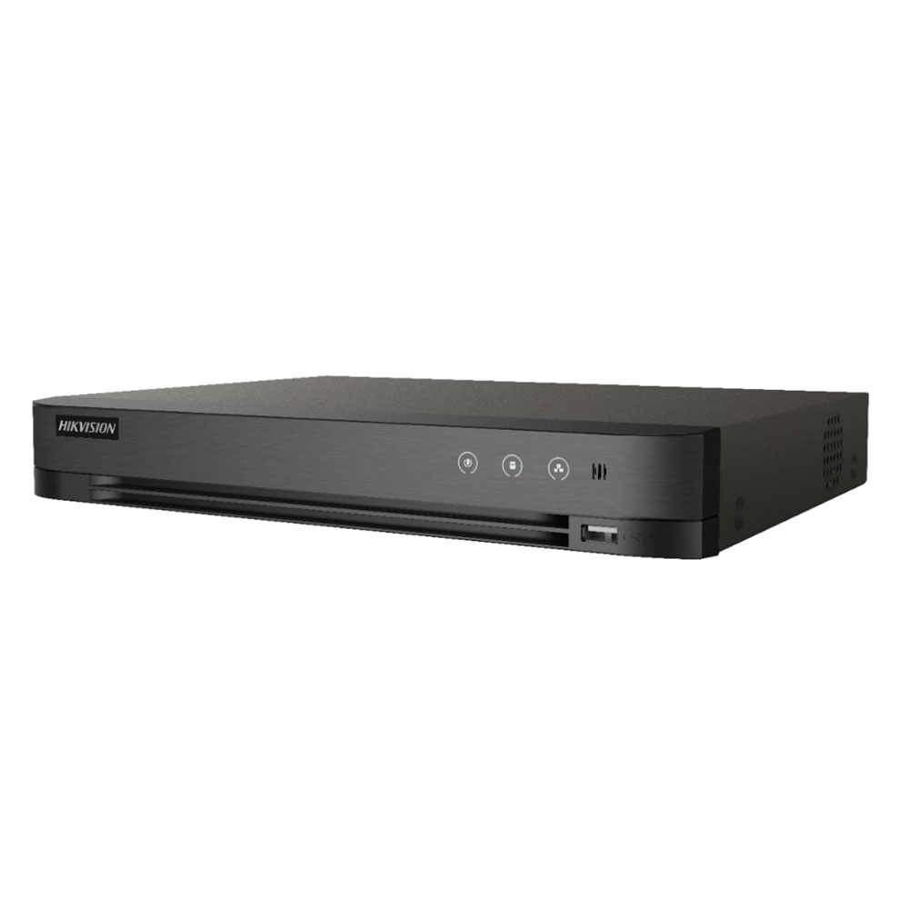 DVR Hikvision Turbo HD 5.0 AcuSense IDS-7204HUHI-M1/S/A, 4 canale, 8 MP, audio prin coaxial