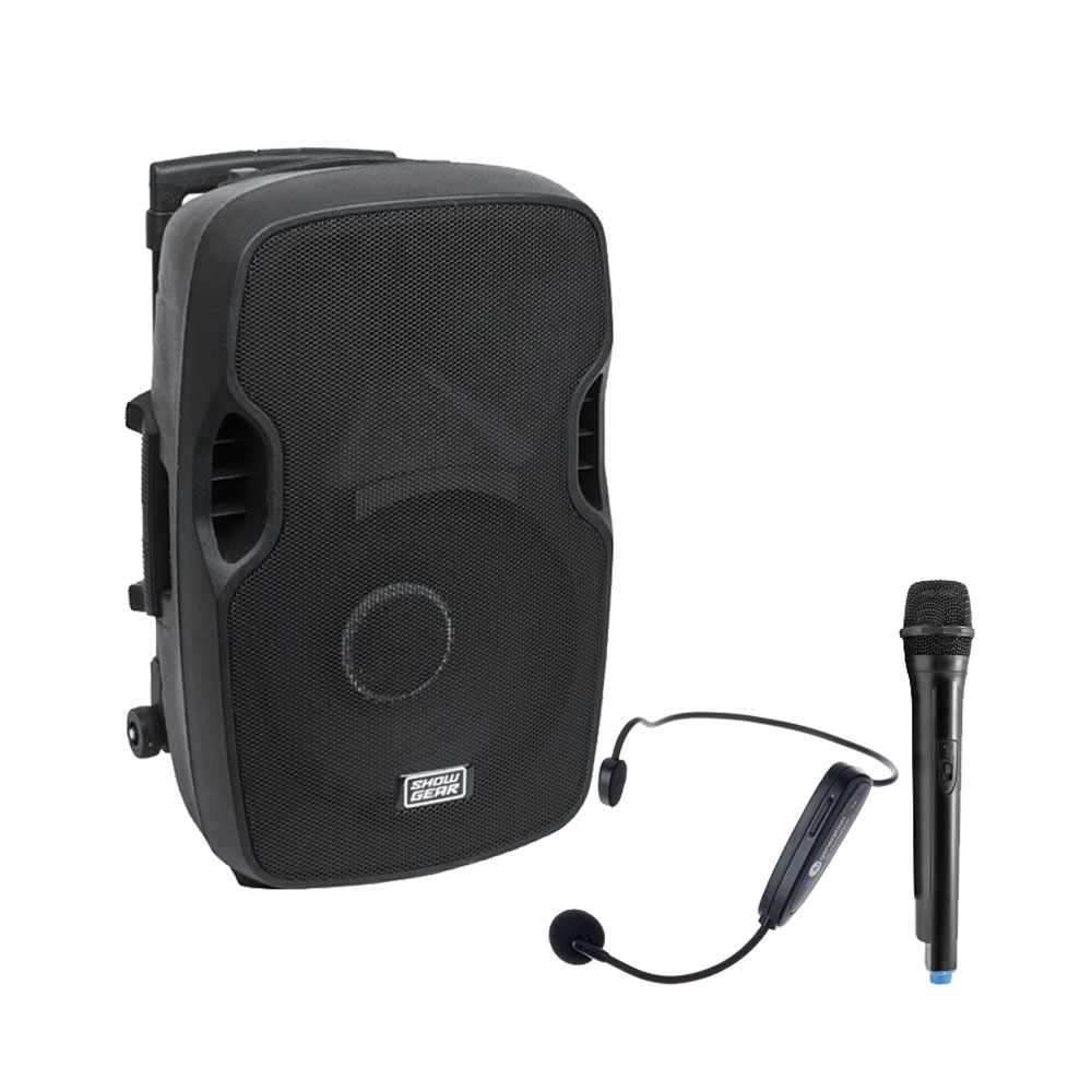 Sistem audio portabil Sport Center 3-Mobile N10656, 100 W, 2.4 GHz, microfon wireless headset, sala fitness
