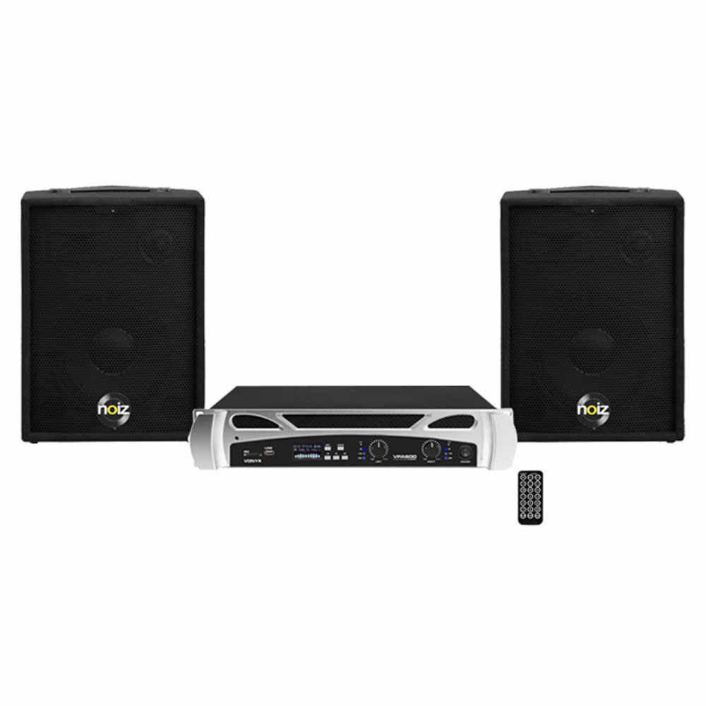 Sistem boxe cu amplificator Ibiza MonitorBox-VPA600 906013, 2x300W, bluetooth
