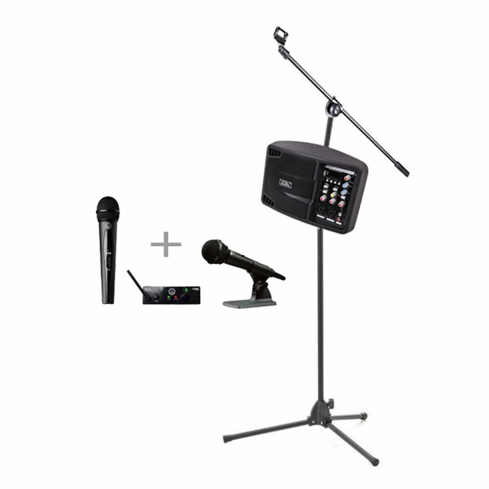 Sistem PA portabil pentru conferinte PSM05R, microfon AKG Wireless Vocal, bluetooth
