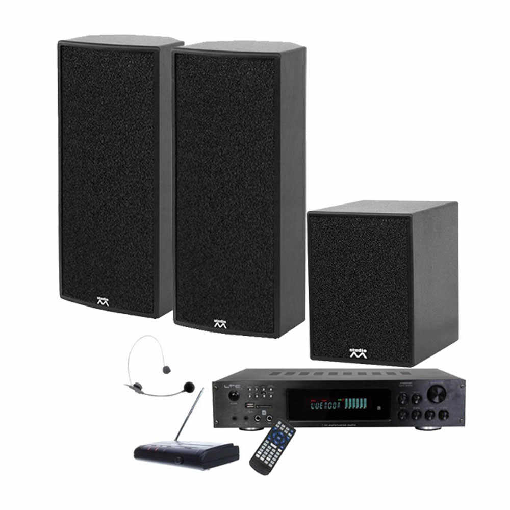 Sistem sonorizare Sport Center 1 X-Bass Noiz 909004, 300 W, bluetooth, microfon headset, fitness