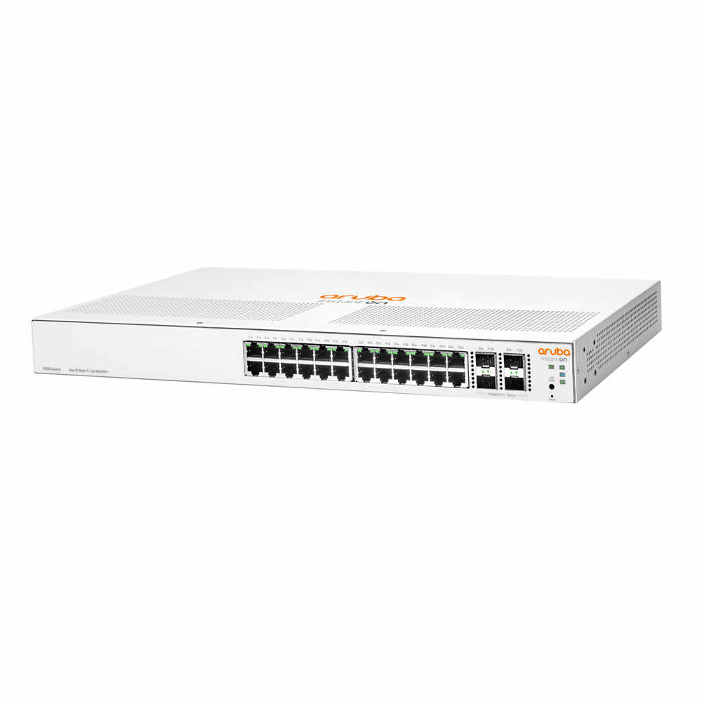 Switch cu 24 porturi Aruba JL682A, 128 Gbps, 93.23 Mpps, 4 porturi SFP/SFP+, 1U, cu management