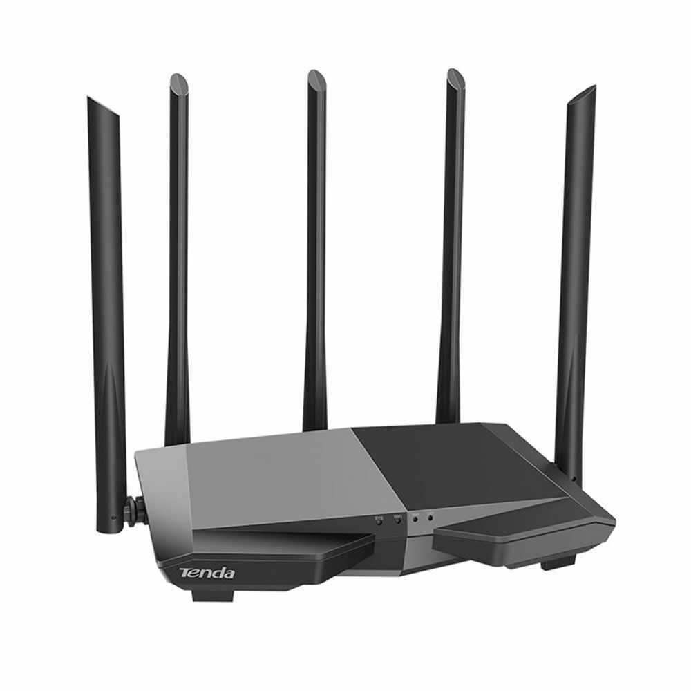 Router wireless Dual Band Tenda AC7, 1 port WAN, 3 porturi LAN, 2.4/5.0 GHz, 6 dBi, MU-MIMO, 1200 Mbps