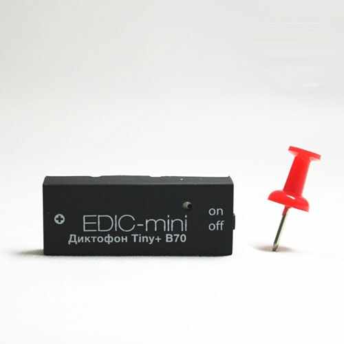Micro reportofon digital profesional TSM EDIC-MINI TINY+ AR-THQ-B70, 4GB