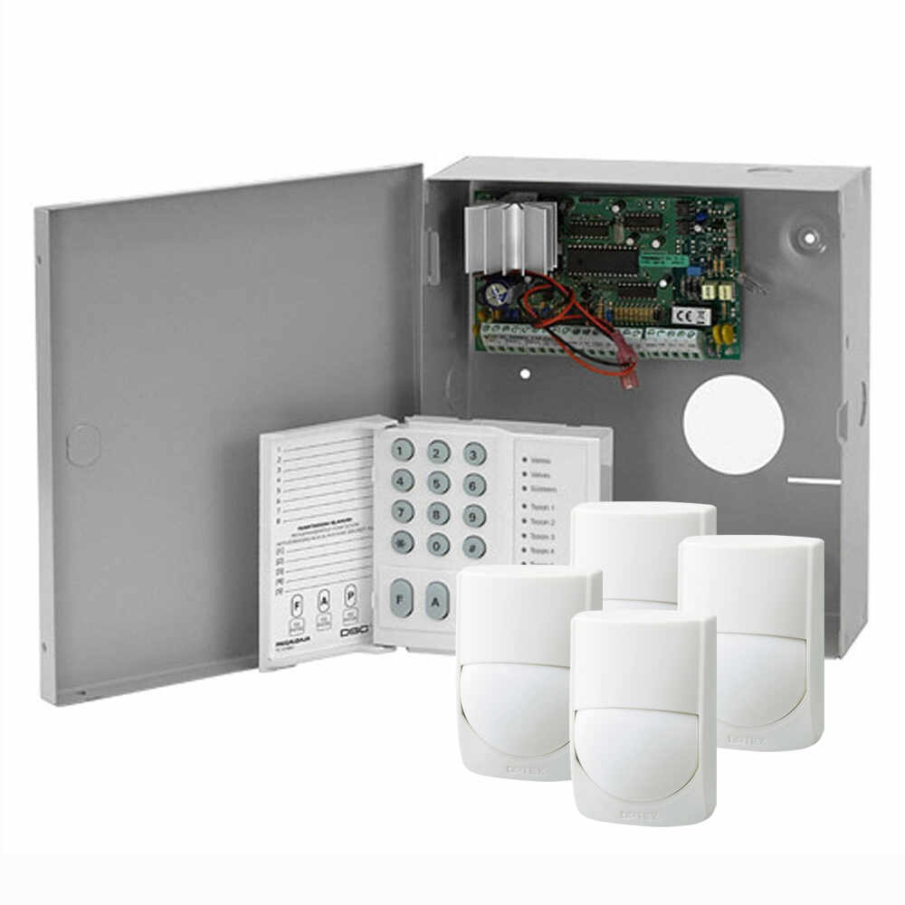 Sistem alarma antiefractie cu tastatura si detectori DSC Power PC585-4XRXC-ST, cutie metalica, 1 partitie, 4-32 zone, 38 utilizatori