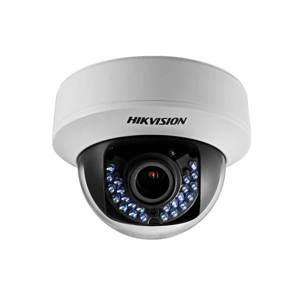 Camera supraveghere Dome Hikvision DS-2CE56D0T-VFIRF, 2 MP, IR 30 m, 2.8 - 12 mm
