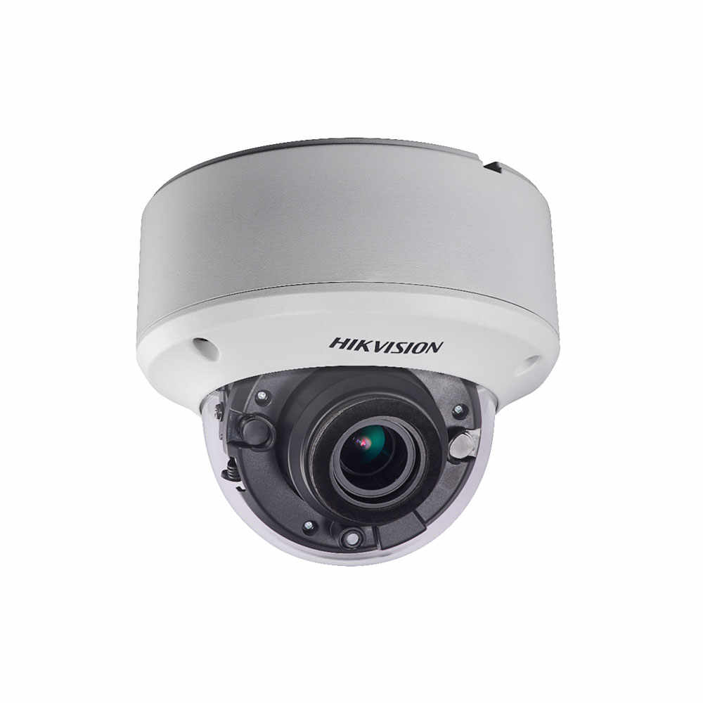 Camera supraveghere Dome Hikvision DS-2CE56H0T-VPIT3ZE, 5 MP, IR 40 m, 2.7 - 13.5 mm, motorizat, IK10