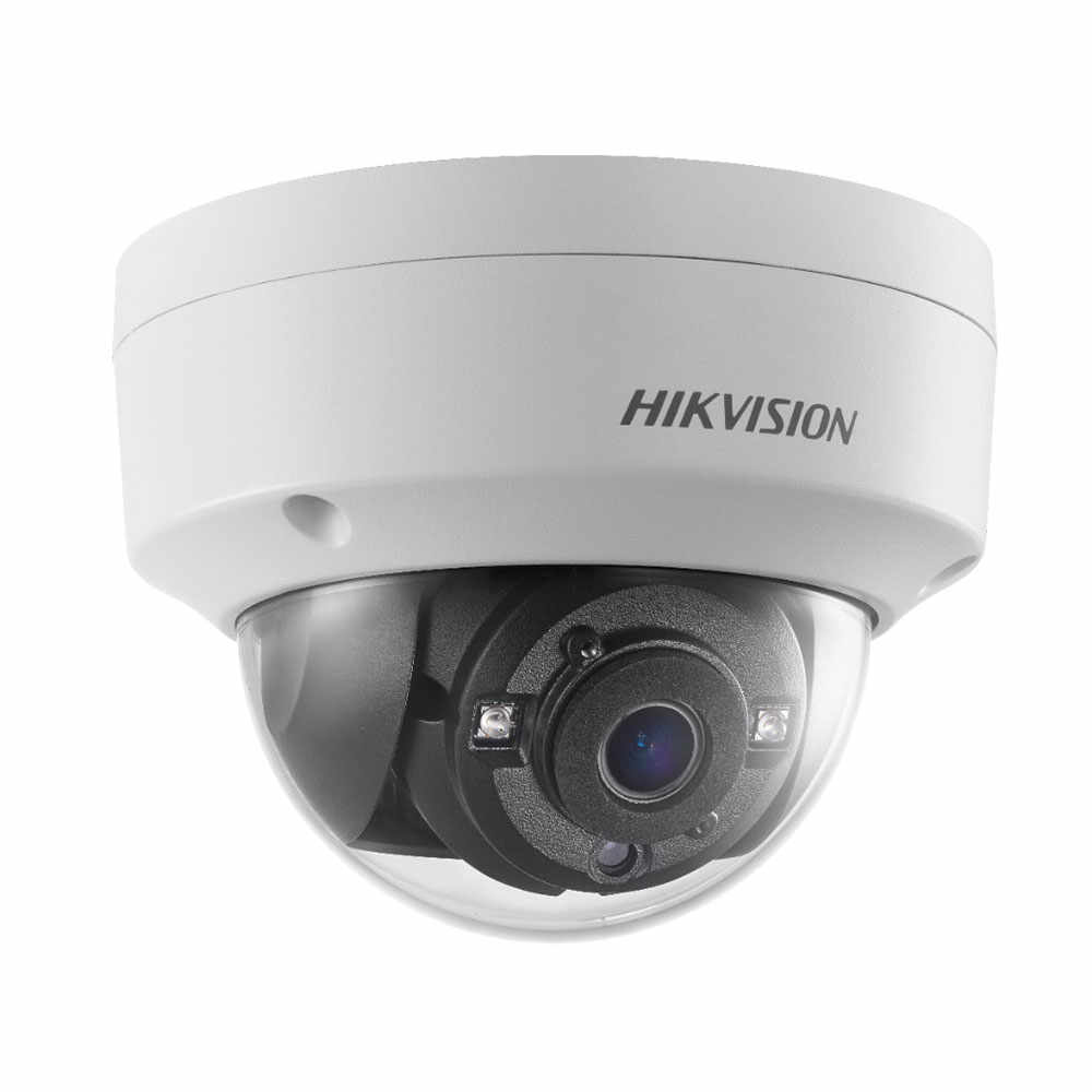 Camera supraveghere Dome Hikvision DS-2CE56H0T-VPITE, 5 MP, IR 20 m, 2.8 mm, IK10, PoC