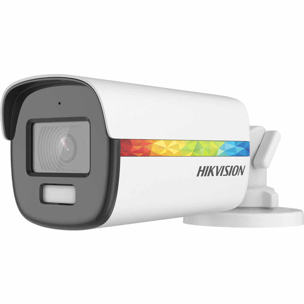 Camera supraveghere exterior Hikvision ColorVu DS-2CE12DF8T-FSLN, 2 MP, lumina alba 40 m, 2.8 mm, microfon