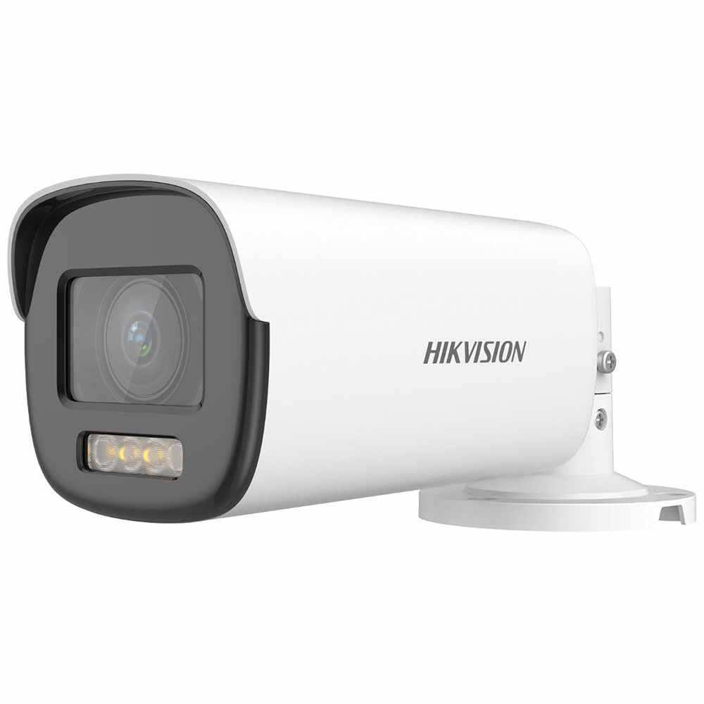 Camera supraveghere exterior Hikvision ColorVu DS-2CE19DF8T-AZE, 2 MP, lumina alba 40 m, 2.8 - 12 mm, motorizat, PoC