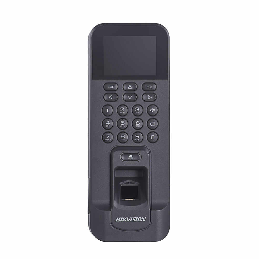 Cititor biometric de interior IP WiFi Hikvision DS-K1T804AEF, 2.4 inch, EM, 125 KHz, 3.000 amprente, 3.000 carduri, 100.000 evenimente
