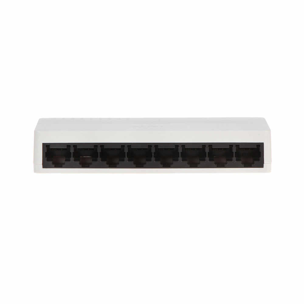 Switch cu 8 porturi Hikvision DS-3E0108D-E, 1.6 Gbps, 1.1904 Mpps, 1.000 MAC, plug and play