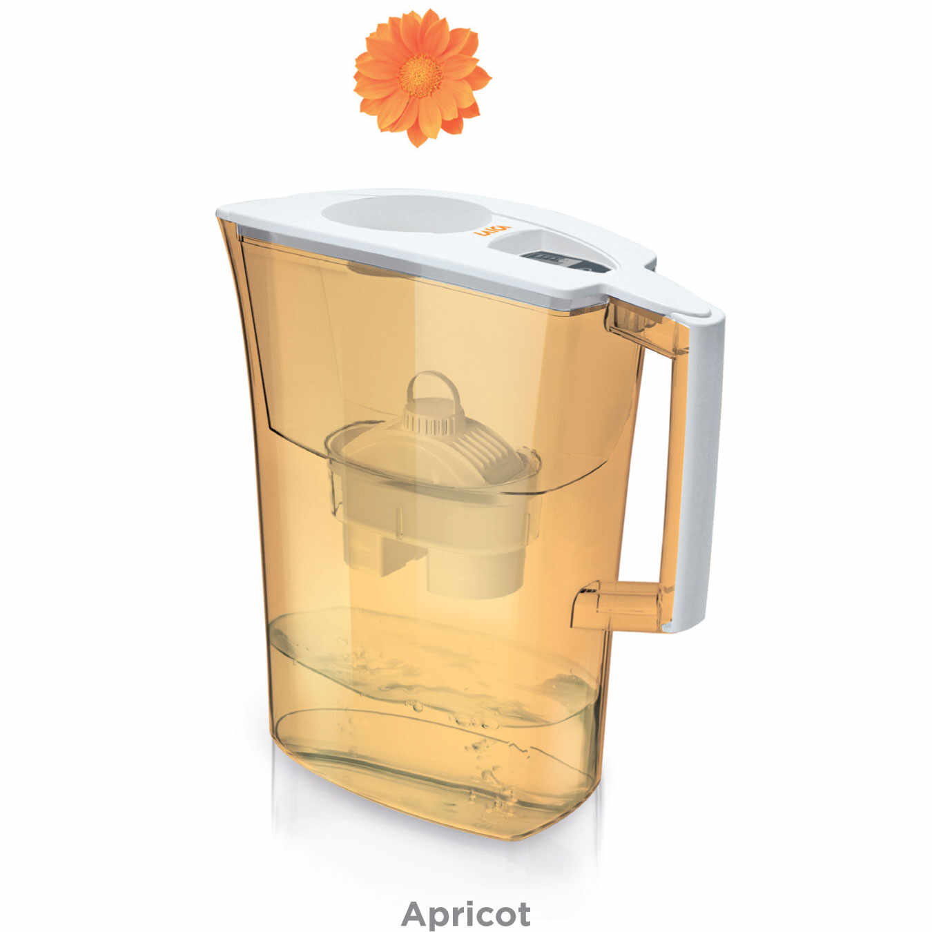 Cana filtranta de apa Laica Spring Apricot, 3 litri