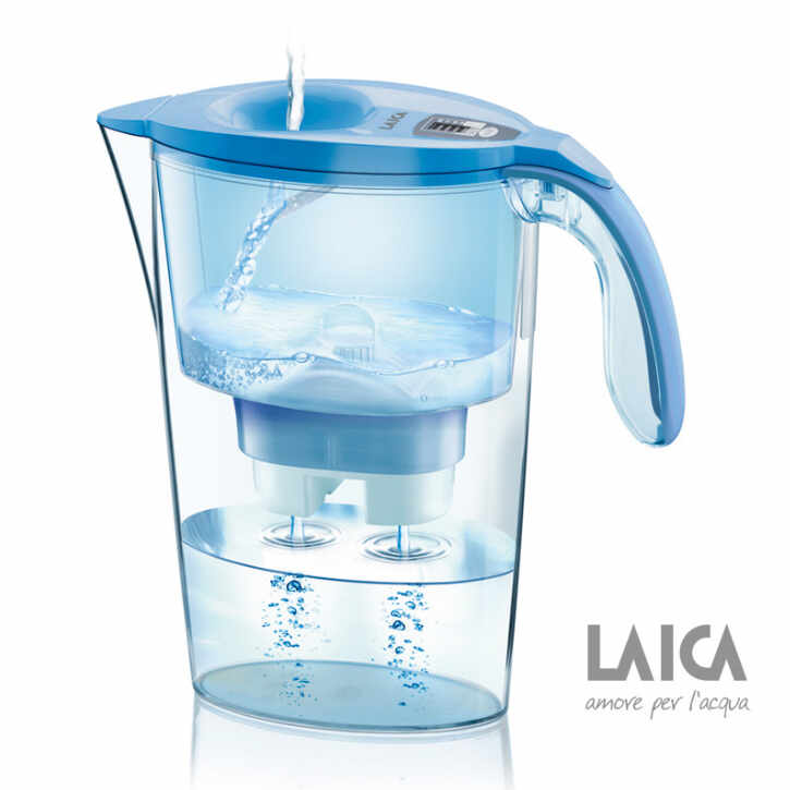 Cana filtranta de apa Laica Stream White, 2,3 litri