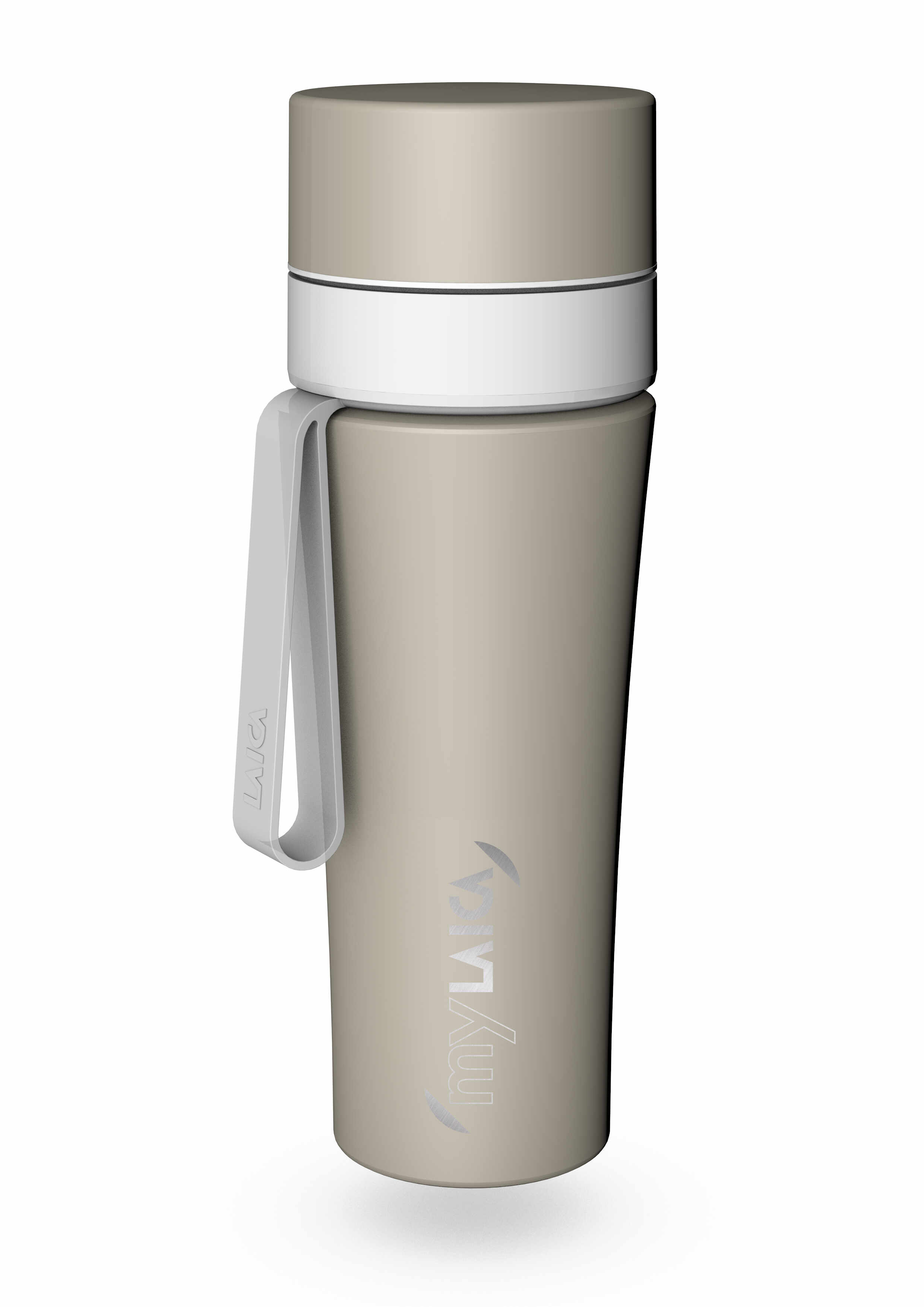 NOU: Sticlă filtrantă Sport myLaica, Inox, 0,55 litri, portabilă,