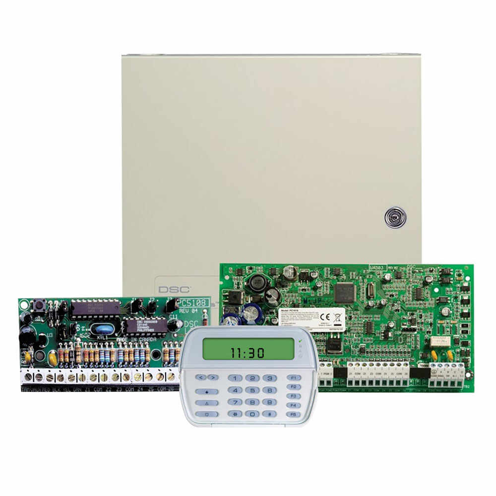 Sistem alarma antiefractie DSC PC 1616-WS ICON, 2 partitii, 16 zone, 48 coduri utilizatori
