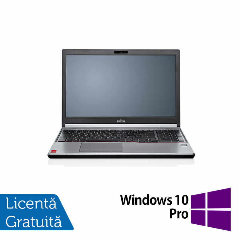 Laptop FUJITSU SIEMENS Lifebook E754, Intel Core i5-4200M 2.50GHz, 4GB DDR3, 120GB SSD, DVD-RW, 15.6 Inch, Tastatura Numerica, Fara Webcam + Windows 10 Pro