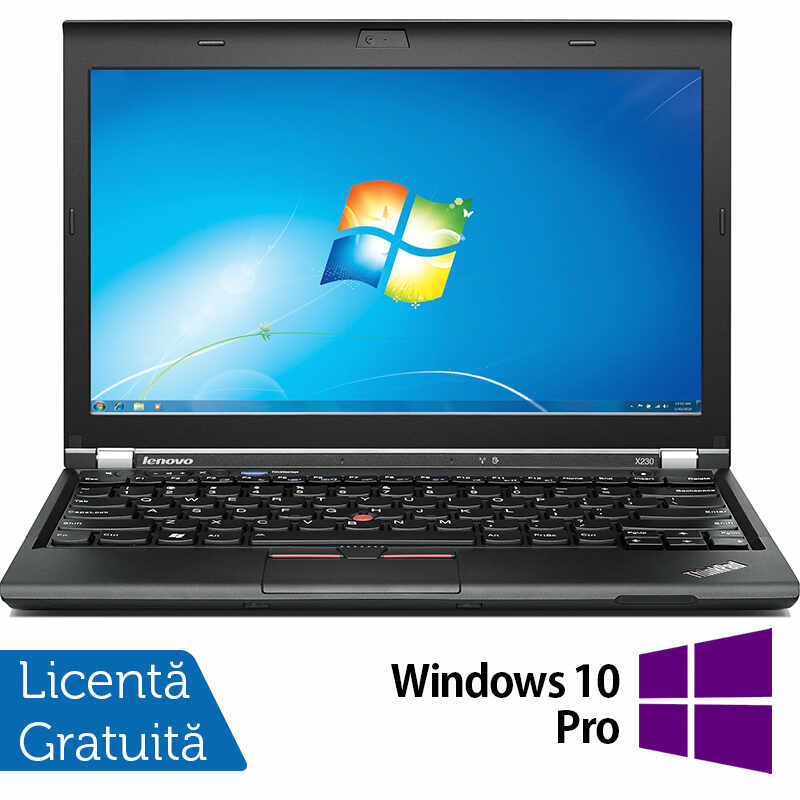 Laptop LENOVO Thinkpad x230, Intel Core i7-3520M 2.90GHz, 4GB DDR3, 120GB SSD, Fara Webcam, 12.5 Inch + Windows 10 Pro