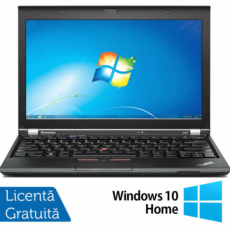 Laptop LENOVO Thinkpad x230, Intel Core i5-3320M 2.60GHz, 4GB DDR3, 120GB SSD, 12.5 Inch, Webcam + Windows 10 Home