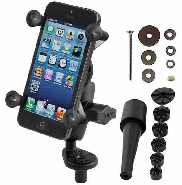 RAM® X Grip® Phone Holder with Motorcycle Fork Stem Base