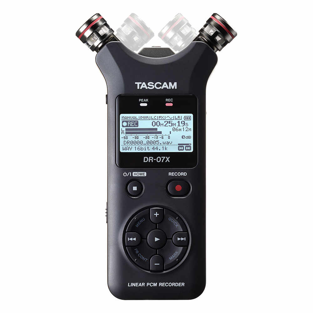 Reportofon digital profesional Tascam DR-07X, 2 canale, AB/XY, 128GB, 17 ore