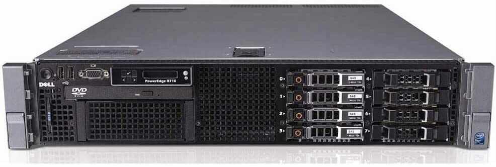 Server Dell PowerEdge R710, 2x Intel Xeon Hexa Core X5675 3.06 - 3.46GHz, 16GB DDR3 ECC, 2 x 146GB SAS - 2.5 Inch, Raid Perc SAS6i, Idrac 6 Enterprise, 2 surse redundante