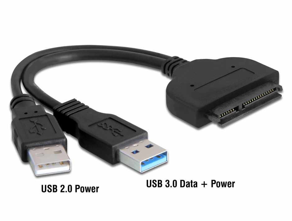 Adaptor USB 3.0 la SATA 22 pini 2.5