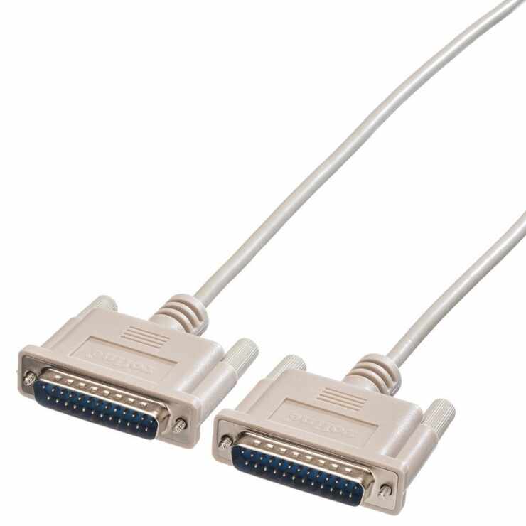 Cablu distribuitor imprimanta serial DB25 T-T 4.5m, Roline 11.01.3545